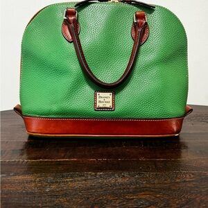 Dooney & Bourke Green Pebble Satchel